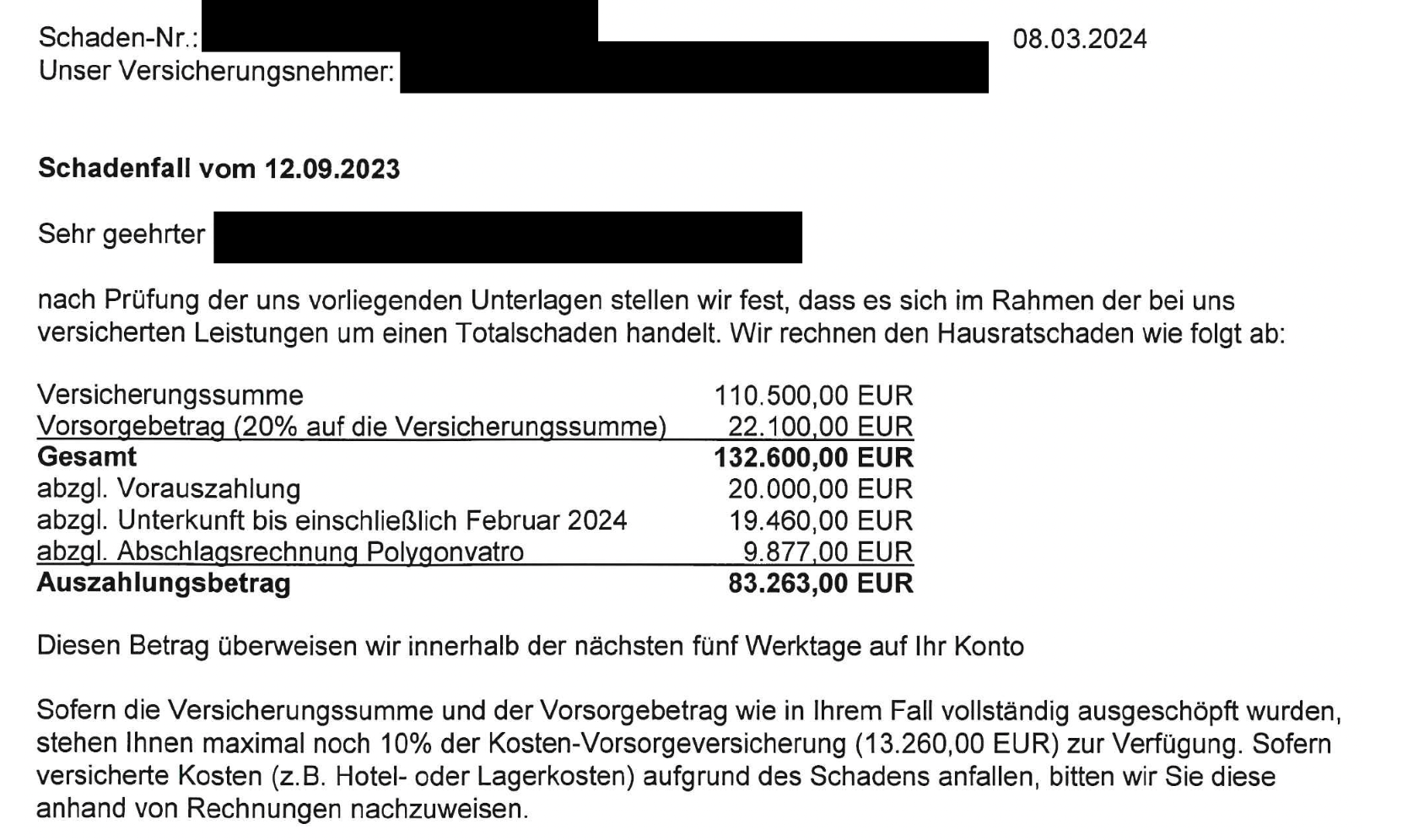 Schadenfälle aus der Praxis - Hausratversicherung Die Haftpflichtkasse Schadenfälle aus der Praxis - Hausratversicherung Die Haftpflichtkasse