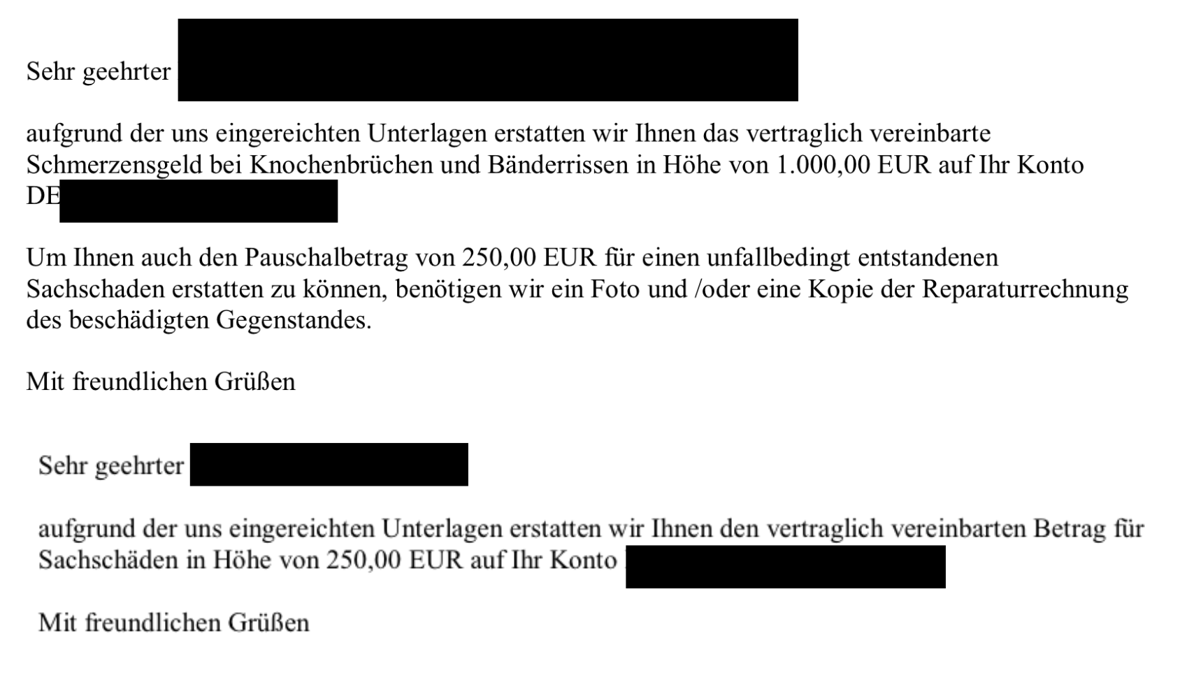 Schadenfälle aus der Praxis - Unfallversicherung Alte Leipziger (1) Schadenfälle aus der Praxis - Unfallversicherung Alte Leipziger (1)